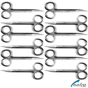12x IRIS Scissors 4.5'' / 11.5 cm Serrated - Picture 1 of 7