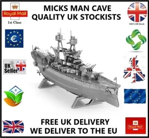 KIT MODELO HOBBY CRAFT EE. UU. ARIZONA BARCO DE GUERRA METAL ROMPECABEZAS 3D PARA HOMBRES HÁGALO USTED MISMO REGALO - Imagen 1 de 5