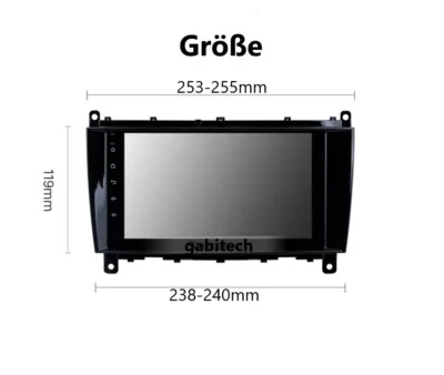 8 zoll Android 12 Autoradio GPS Navi  für Mercedes Benz CLK Class W209 Ab 2000 - Bild 1 von 4