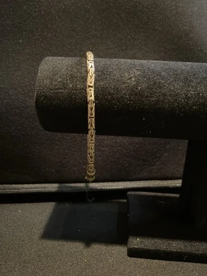 Pulsera de cadena de trigo Bali artesanal de plata de ley 925 Italia Foto 1 de 4