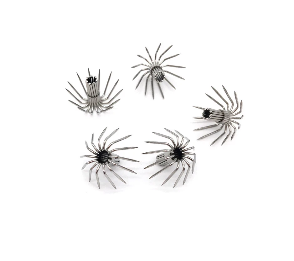 50 ganchos de calamar de 12-14 puntos gancho de araña 16-22 mm plantilla de calamar aparejos de pesca Foto 1 de 4