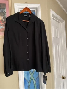 Laura Scoot Größe 14 schwarz Top neu mit Etikett  - Bild 1 von 7