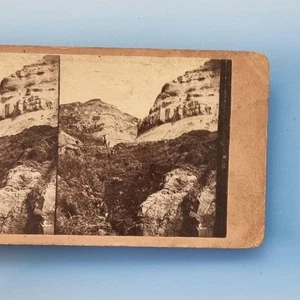 Isle Of Wight Stereoview C1880 Echtfoto Hampshire The Blackgang Chine Hills - Bild 1 von 3