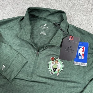 NEW Boston Celtics Antigua Men's Green 1/4 Zip Bright Pullover Men's L - Picture 1 of 5