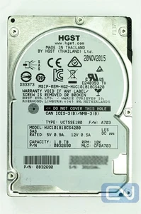 HGST Ultrastar C10K1800 1.8TB SAS HUC101818CS4200 10K 128MB 12Gb/s 2.5" 4Kn 15mm - Picture 1 of 2