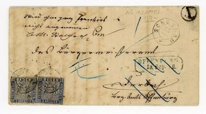 Franqueo múltiple de Baden Michel n.º 10c Carta de devolución Schönau n... - Imagen 1 de 3