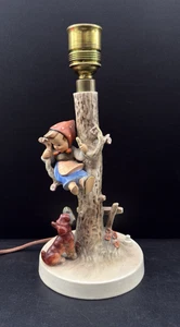 Hummel Lampe Out of Danger Mädchen mit Hund HUM 44 B 1936 funktionstüchtig ohne Schirm 12" groß - Bild 1 von 14