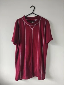 LE BREVE T-SHIRT SIZE - M STRIPED ROSE RED / WHITE DESIGNER EXCELLENT - Picture 1 of 3