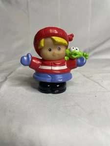 Little People Biondo Ragazzo Eddie Indossa Giacca Invernale E Cappello Fisher Price - Foto 1 di 14