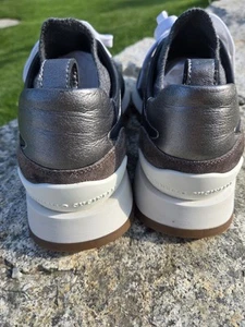 💛BRUNELL0 CUCINELLI💛SNEAKERS GR.40 40,5 schwarz GRAU MONILI PERLEN €1040 Schuh - Bild 1 von 17