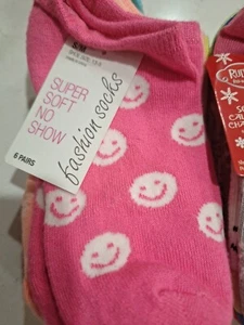 Kohls Girls Socks No Show 12 Pairs. Shoe Size 10-4 + 13-5 Shoe Sz. New - Picture 1 of 6