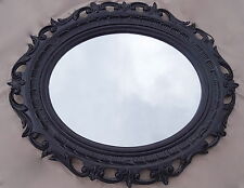 Specchio Parete Nero 58 x 68 Barocco Antico Ovale Specchio Bagno 41 6
