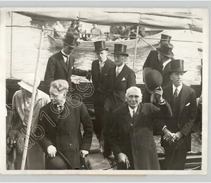 Frank Kellogg llega a Dublín, Irlanda 1928 de colección diplomacia militar foto de prensa - Imagen 1 de 2