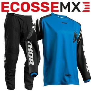 Nuevo THOR SECTOR SY8 Juventud Motocross Kit Azul/Negro - Talla 50.8cm S Top - Imagen 1 de 4