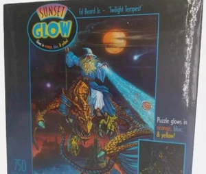 Puzzle Glow in the Dark Trippy Wizard 'Twilight Tempest' 750 PIECES (Sealed) - Picture 1 of 10