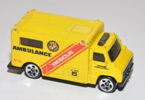 Hot Wheels Ambulanza 1792 Rescue Unit 5 Mainline giallo 1997 - Foto 1 di 6