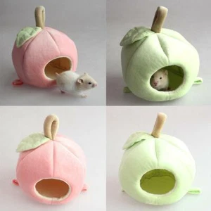 Warm Plüsch Baumwolle Hamster Rennmaus Winter Nest Kleintier Tiere Bett - Grün & - Bild 1 von 7