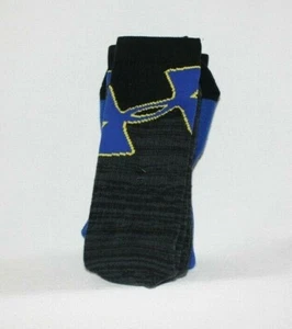 Under Armour Signature crew socks Large L/R  2 pair pack Blue/Grey - Picture 1 of 4