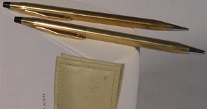 Cross Gold-plated Ball Pen and Pencil Set - Picture 1 of 1