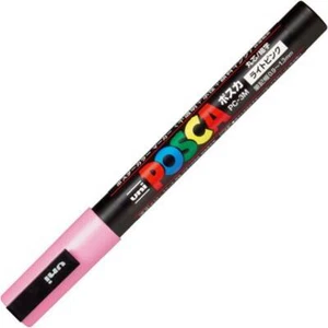 Uni Posca PC3M.51 Water-Based Paint Marker, Fine Point, Light Pink - Picture 1 of 2