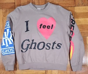 Kids See Ghosts I Feel Ghosts Crewneck Sweatshirt Sz M Kanye West Kid Cudi - Picture 1 of 10