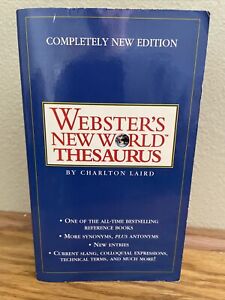 Webster's New World Thesaurus by Charlton Laird and Webster's New World Staff...