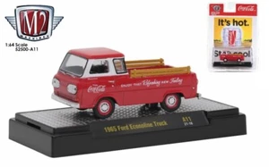 Máquinas 1:64 M2 * Coca Cola A11* camioneta Ford Econoline 1965 roja *nueva en paquete* - Imagen 1 de 1
