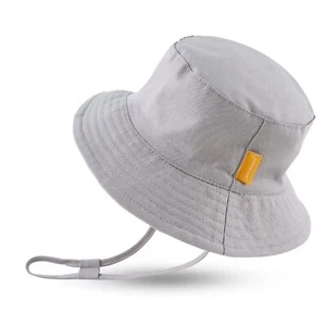 Cotton Baby Sun Hat Infant Toddler Boys Girls Bucket Hats Summer Sun Protecti... - Picture 1 of 6