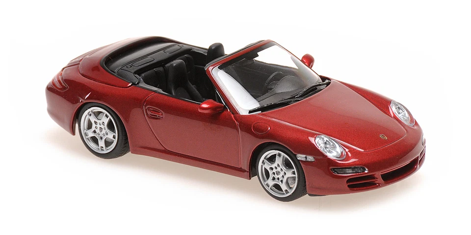 Minichamps 1 43 PORSCHE 911 CARRERA S CABRIOLET RED METALLIC 2005 - 940063031