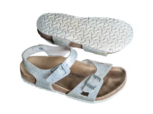 Birkenstock Rio Kids Sandalen silberfarben Gr. 32 schmale Weite kaum getragen - Bild 1 von 1