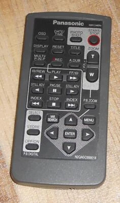 Panasonic N2QAGC000018 Video Camera Remote Control NV-GS11 NV-GS120 NV-GS15 - Image 1 of 4