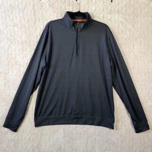 Tom Beckbe 1/4 Zip Mena Large Creekside Pullover Quick Dry Lightweight Black - Picture 1 of 7