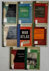 Lot Of 8 HEADLINE SERIES Vintage Paperback Books 1940-1949 No. 22-740 Politics - Picture 1 of 9