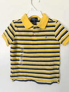 New Polo Ralph Lauren Classic Mesh Short Sleeve Boy's Top Polo Shirt Sz 4 4T NWT - Picture 1 of 4