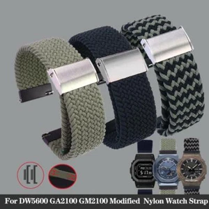 Elastisches Nylon Uhrenarmband Band für Casio DW5600 GW-5000 GW-M5610 GA2100 GA-2100 - Bild 1 von 24