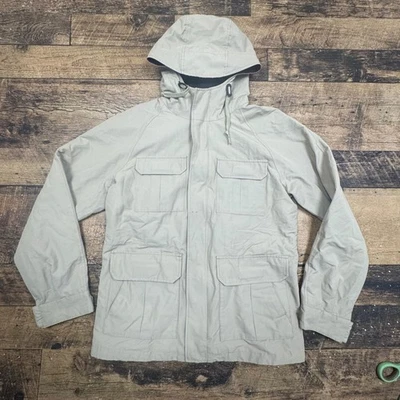 Легкая мужская универсальная куртка с капюшоном UNIQLO бежевая размер S - Изображение 1 из 4