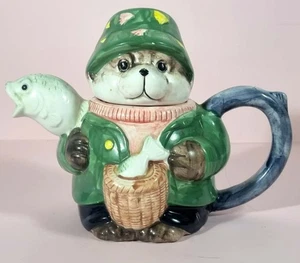 Vintage Pots Of Fun Bob Hersey Otter Pot Ceramic Teapot 17x20cm - Bild 1 von 7