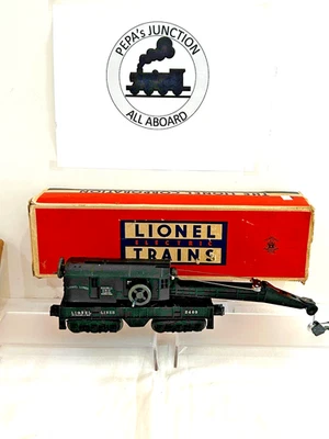 LIONEL 2460 #2 ERIE BUCYRUS-12 WHEEL CRANE -VAR-C  BLT 1946-50 LK/N IN ORIG. BOX - Image 1 of 4