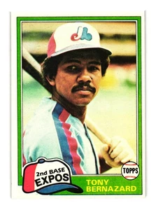 1981 Topps #413 Tony Bernazard Montreal Expos - Picture 1 of 2