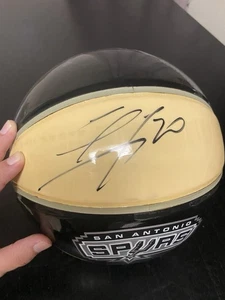 San Antonio Spurs Autographed Basketball Emmanuel Ginobili - Picture 1 of 3