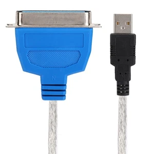 USB To 1284 Printer Cable Adapter Standard Cn36 Interface USB To Parallel Po NEW - Afbeelding 1 van 10