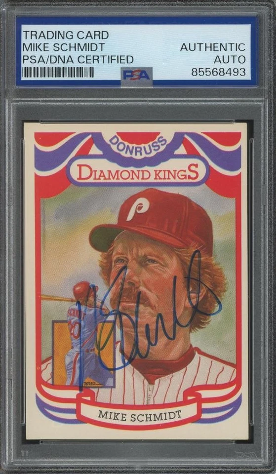 1983 Donruss Diamond Kings MIKE SCHMIDT signed card | Phillies autograph PSA/DNA - Image 1 of 1