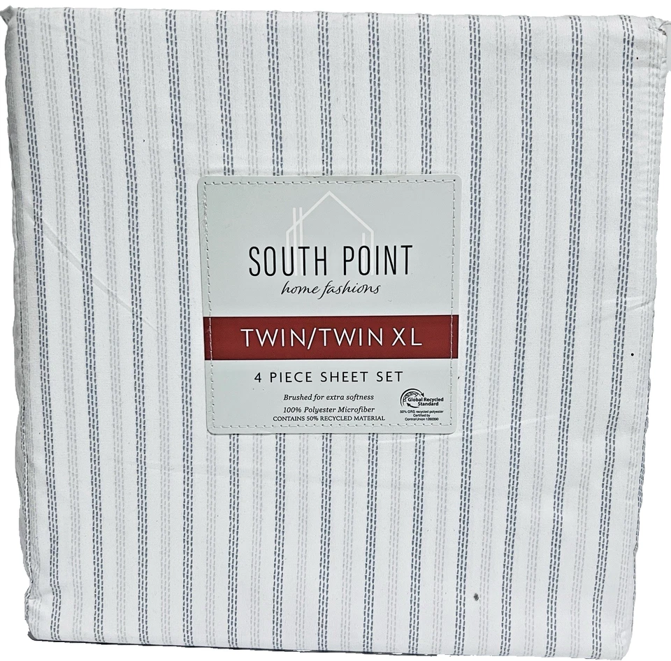 Juego de sábanas impresas de 4 piezas - Full/Twin| 17"" Extra profundo | Fresco, crujiente, transpirable Foto 1 de 2