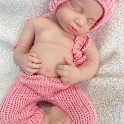 Muñeca Reborn Lavable 6.83lb Cuerpo Completo Silicona Recién Nacido Abrazo Bebé Regalo de Navidad Foto 1 de 4