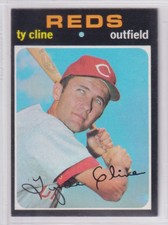 Ty Cline 1971 Topps #319 Cincinnati Reds EX {0302