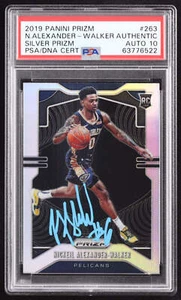 Nickeil Alexander-Walker Signed 2019-20 Panini Prizm Prizms Silver #263 RC (PSA - Picture 1 of 2