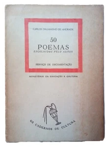 Drummond de Andrade, Carlos - 50 Poemas Escolhidos pelo Autor - (1956) - SIGNED - Imagen 1 de 2
