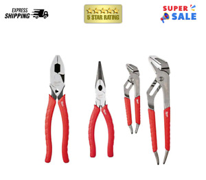 10 in. High Leverage Lineman's Pliers with Crimper and Long Nose Pliers