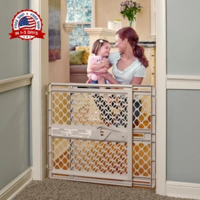 Cerca Puertas Reja De Seguridad Para Bebes y Perros En Escaleras 26 Pulgadas Foto 1 de 4