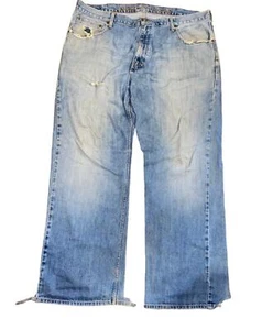 American Eagle Men's Original Raw Straight Jeans Blue (Size: 40 x 32) - Picture 1 of 3